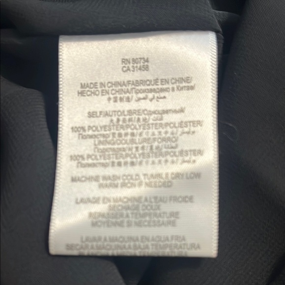 BCBGeneration Black One shoulder Ruffle Black Sz 6 - Picture 6 of 7